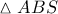 \displaystyle{ 
\vartriangle ABS 
}