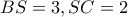 BS=3 , SC=2 BS=3 , SC=2