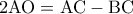 \rm 2AO=AC-BC