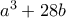 a^{3}+28b
