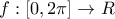 f:[0,2\pi ]\rightarrow R