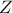 Z\,\,