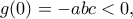 g(0)=-abc<0,