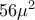 56\mu ^{2}