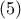      (5)        