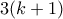 3(k+1)