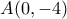 A(0,-4)