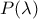 P(\lambda)