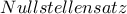 Nullstellensatz