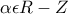 \alpha \epsilon R-Z
