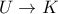 U \rightarrow K