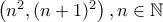 \left(n^2 , (n+1)^2 \right), n \in \mathbb{N}