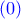 \color{blue} (0)