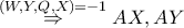 \overset{\left ( W,Y,Q,X \right )=-1}\Rightarrow AX,AY