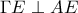 \Gamma E\perp AE