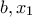 b, x_1