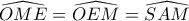 \widehat{OME}=\widehat{OEM}=\widehat{SAM}