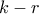 \displaystyle{k-r}