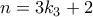 \displaystyle{n=3k_3 +2}
