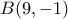 B(9,-1)