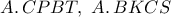 A\ldotp CPBT,\ A\ldotp BKCS