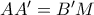 AA&rsquo;=B&rsquo;M