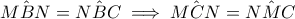 \hat{MBN}=\hat{NBC} \implies \hat{MCN}=\hat{NMC}