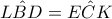 \displaystyle{\hat{LBD}=\hat{ECK}
