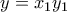 y=x_1y_1