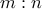 m:n