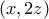 (x,2z)