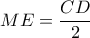ME=\dfrac{CD}{2}