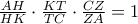 \frac{AH}{HK} \cdot \frac{KT}{TC} \cdot \frac{CZ}{ZA} =1