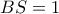BS=1