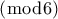 (\bmod6)