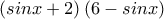 \left ( sinx+2 \right )\left ( 6-sinx \right )