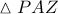 \vartriangle PAZ