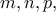 m,n,p,