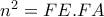 n^2=FE.FA