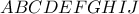 ABCD  E  FGHIJ