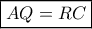\boxed{AQ = RC}