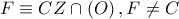 F\equiv CZ\cap \left( O \right),F\ne C