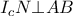{{I}_{c}}N\bot AB