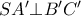 S{A}'\bot {B}'{C}'