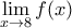 \lim\limits_{x\to 8}f(x)