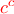 {\color {red} c^c}