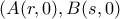 (A(r,0) , B(s,0)