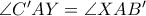\angle C'AY = \angle XAB'