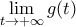 \displaystyle{\lim_{t\rightarrow +\infty}g(t)}