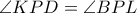 \angle KPD=\angle BPL